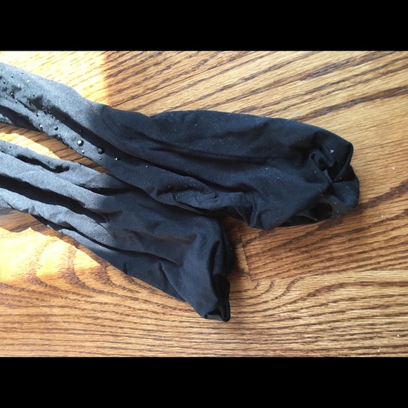 KATE SPADE Black Opaque Crystal Footed Tights S/M - Picture 6 of 6